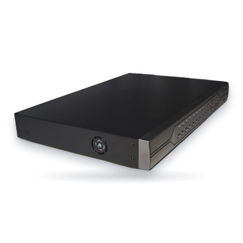 Lateral do DVR 32 canais Fullsec FSM-XVR32 com ventilação